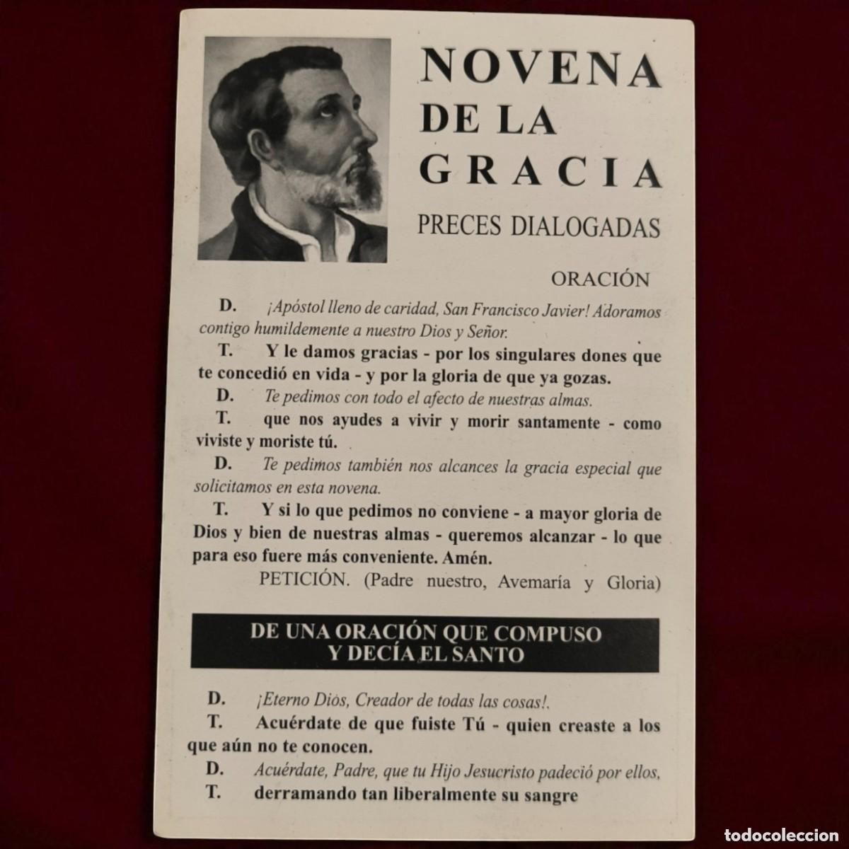 Cartes Postales: ESTAMPA RELIGIOSA &middot; NOVENA DE LA GRACIA &middot; SAN FRANCISCO JAVIER &middot; A CORU&Ntilde;A