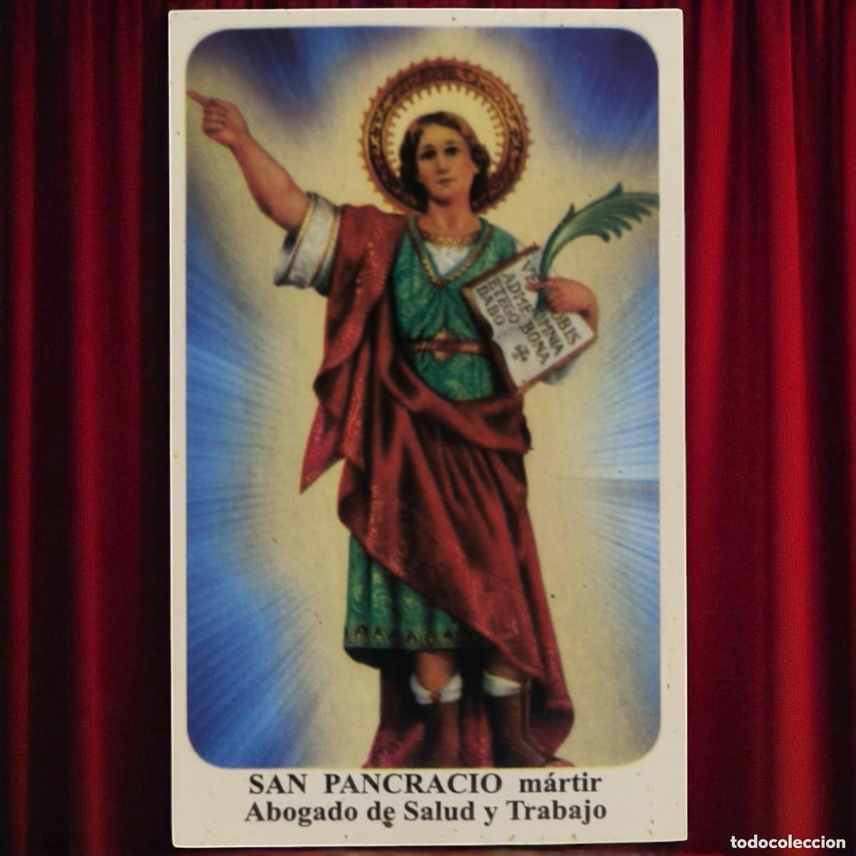 Postais: ESTAMPA RELIGIOSA &middot; SAN PANCRACIO M&Aacute;RTIR &middot; ABOGADO DE SALUD Y TRABAJO