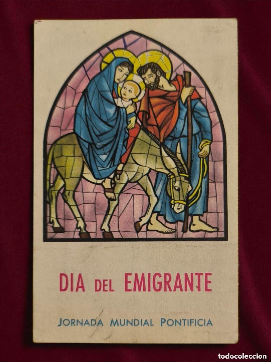 Cartes Postales: ✨ Estampa Religiosa &ldquo;D&iacute;a Del Emigrante&rdquo; &ndash; Jornada Mundial Pontificia &ndash; Virgen De Los Emigrantes