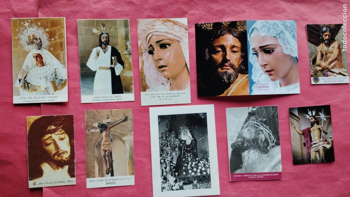 Postales: ESTAMPAS RELIGIOSAS.-SEMANA SANTA.-LOTE DE 10 ESTAMPAS RELIGIOSAS.-BAEZA.