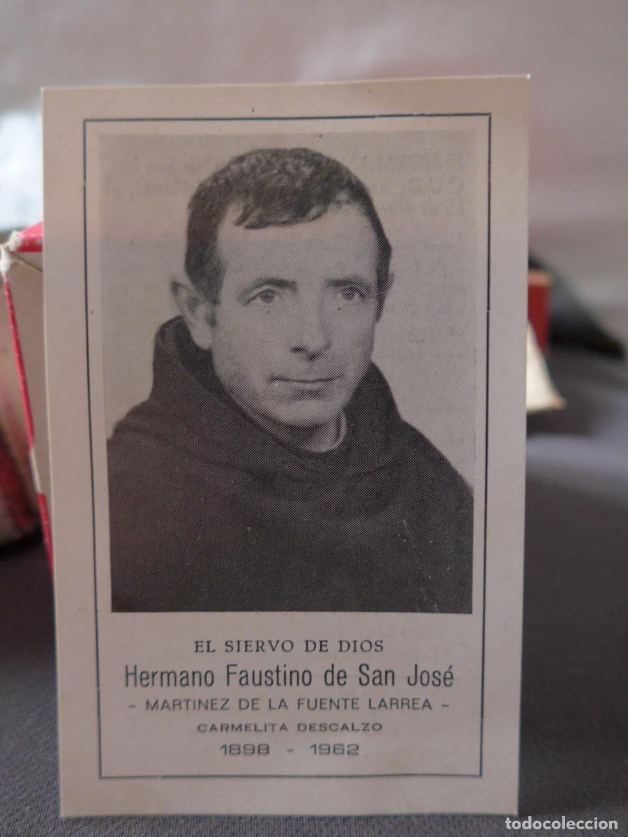 Postales: ESTAMPA RECORDATORIO DEL HERMANO FAUSTINO DE SAN JOSE