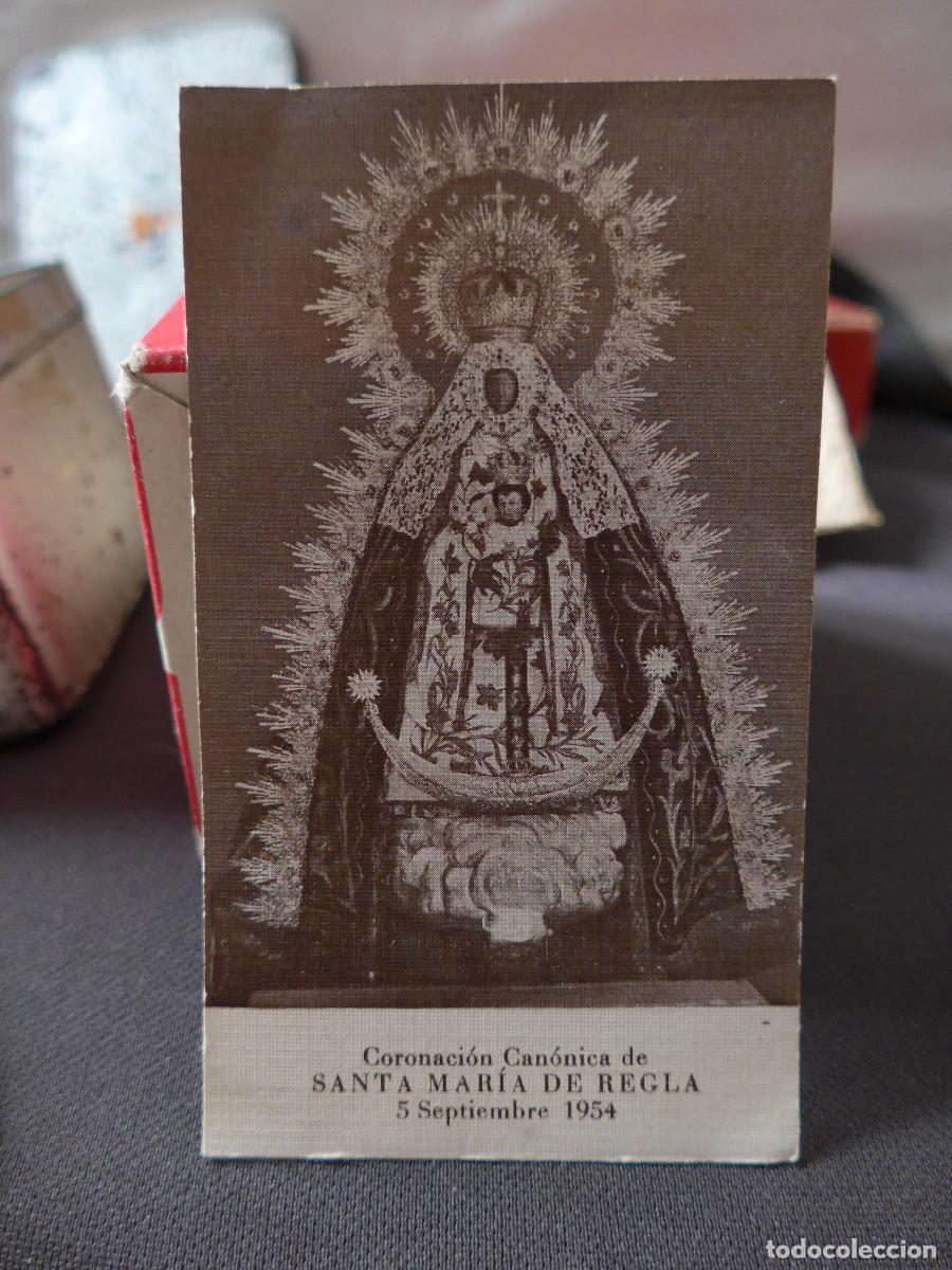 Postales: ESTAMPA RECORDATORIO DE LA CORONACION CANONICA DE SANTA MARIA DE REGLA 1954