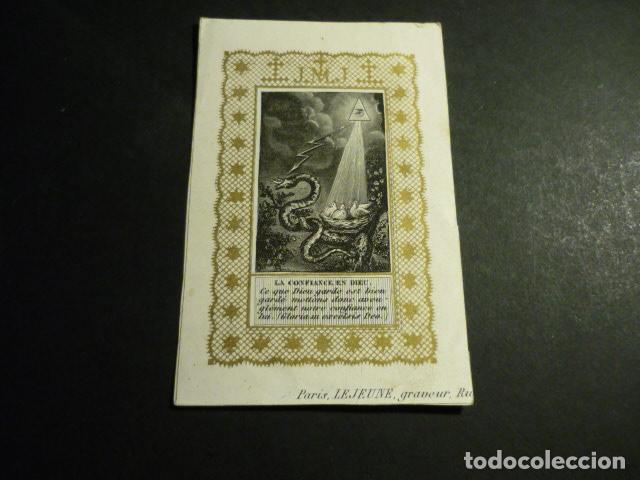 Cartoline: LA CONFIANZA EN DIOS ANTIGUA ESTAMPA