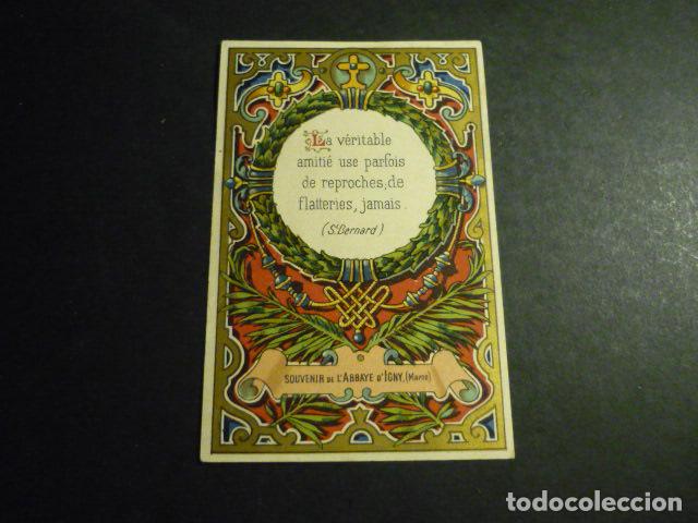 Cartoline: TEXTO DE SAN BERNARDO ANTIGUA ESTAMPA CROMOLITOGRAFICA
