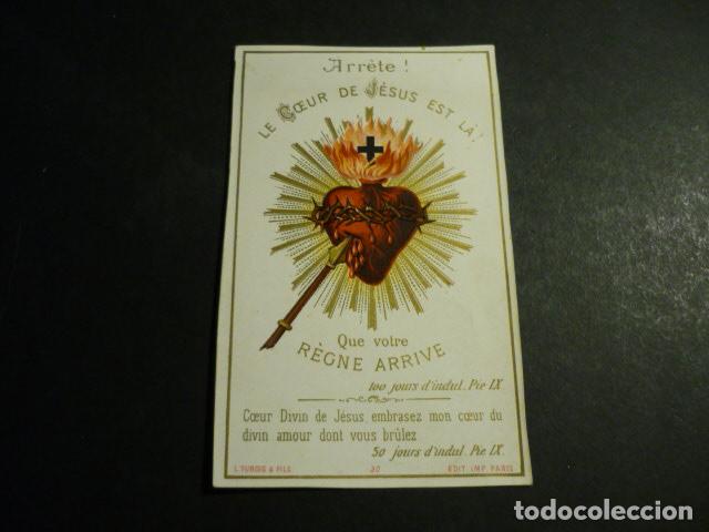 Postales: SAGRADO CORAZON DE JESUS ANTIGUA ESTAMPA CROMOLITOGRAFICA