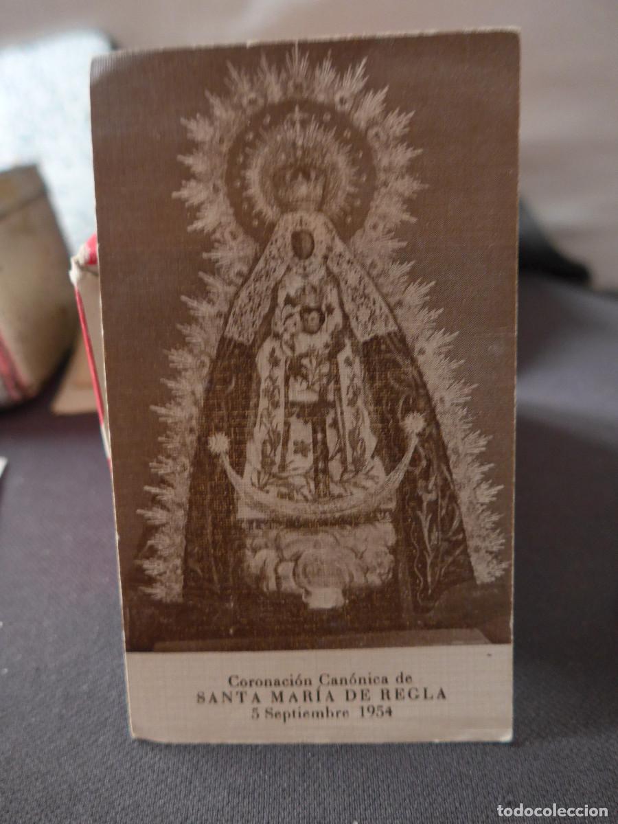 Postales: ESTAMPA RECORDATORIO DE LA CORONACION CANONICA DE SANTA MARIA DE REGLA 1954