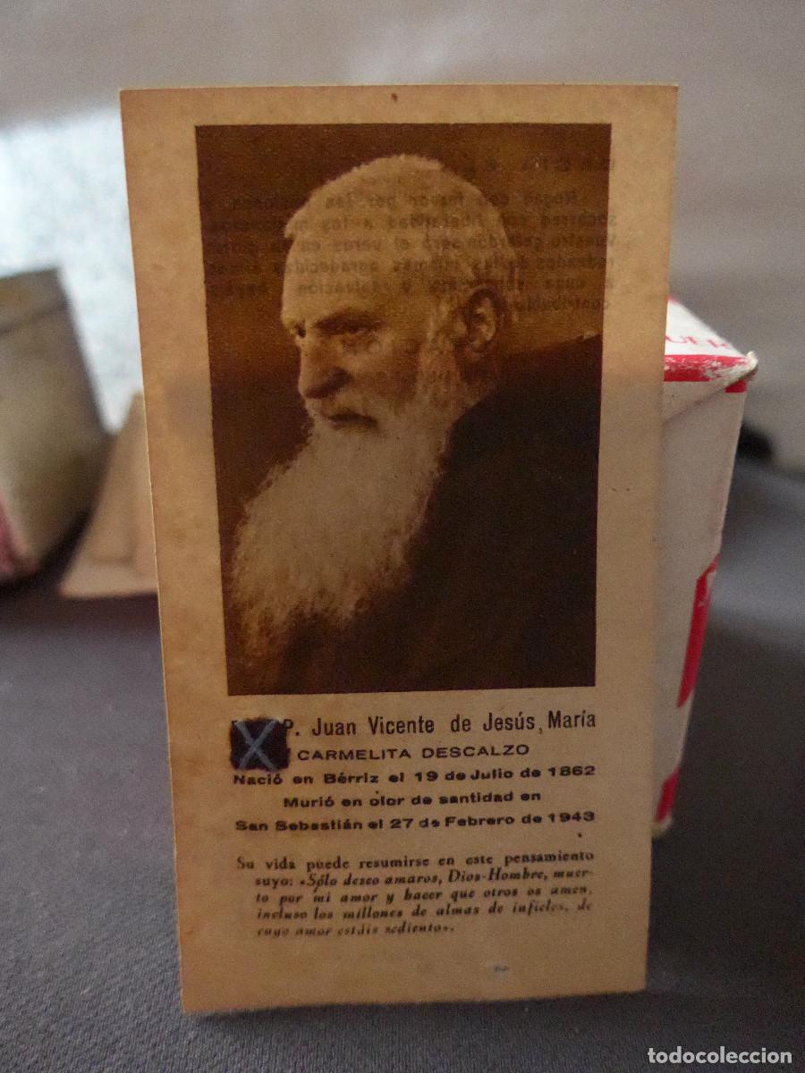 Postales: ESTAMPA RECORDATORIO DEL PADRE JUAN VICENTE DE JESUS MARIA