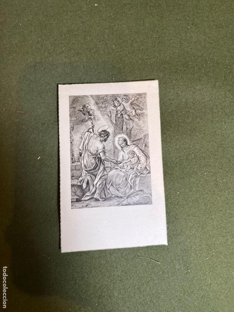 Postais: Recordatorio Religioso Medalla Congregante Sagrada Familia Loreto Barcelona 1960 Estampa Virgen