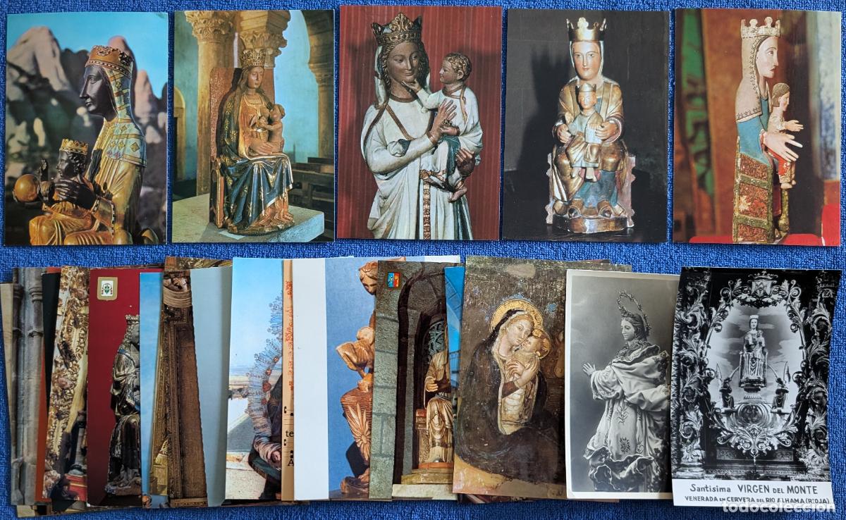 Postales: Lote de 25 postales de Virgen con Ni&ntilde;o Jesus (casi todas sin circular)