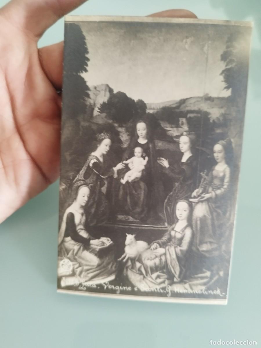 Postales: Antigua Tarjeta postal pintura flamenca del Renacimiento &rdquo;La Virgen de la Mosca&rdquo;.