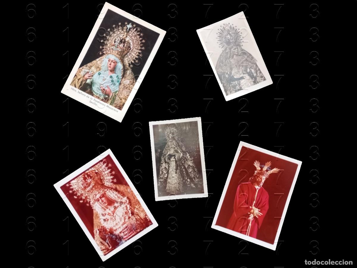 Postales: SEVILLA HERMANDAD DE LA MACARENA SEMANA SANTA 5 LOTES ANTIGUAS M38