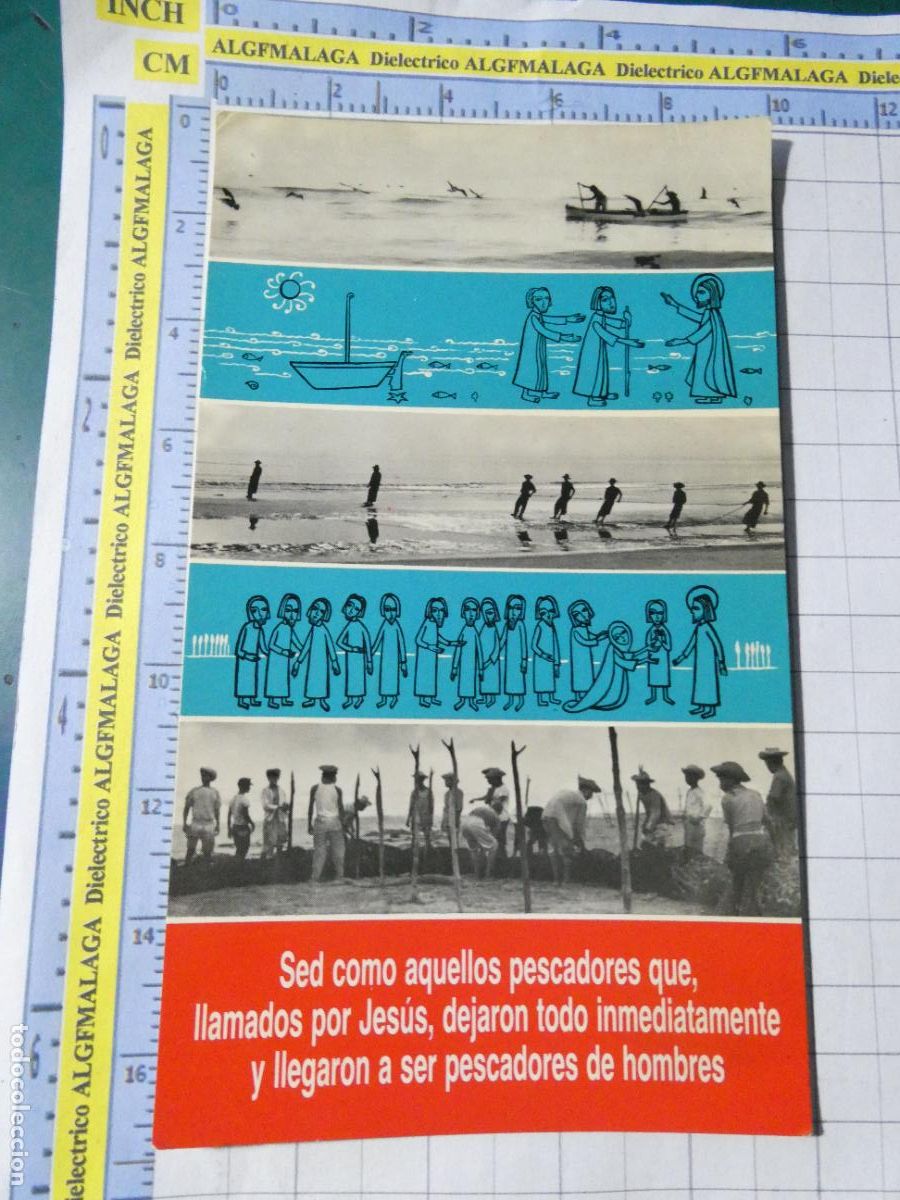 Postcards: RECORDATORIO RELIGIOSO SEMANA SANTA. PESCADORES LLAMADOS POR JES&Uacute;S. A395