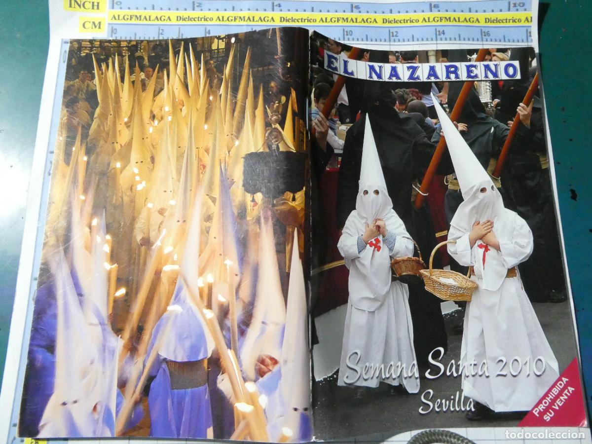 Postcards: RECORDATORIO RELIGIOSO SEMANA SANTA. SEVILLA ITINERARIO HORARIO 2010 EL NAZARENO. A402