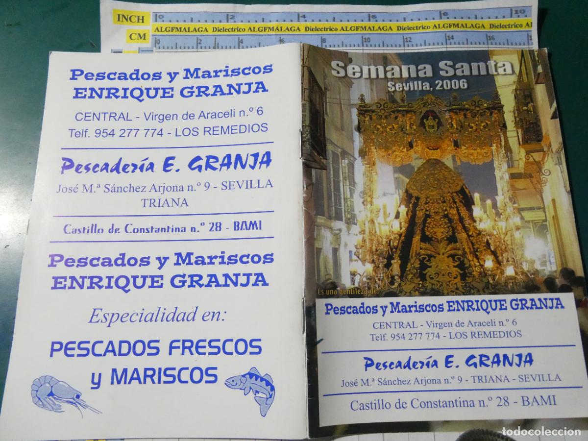 Postcards: RECORDATORIO RELIGIOSO SEMANA SANTA. SEVILLA ITINERARIO HORARIO PROCESIONES 2006. A403