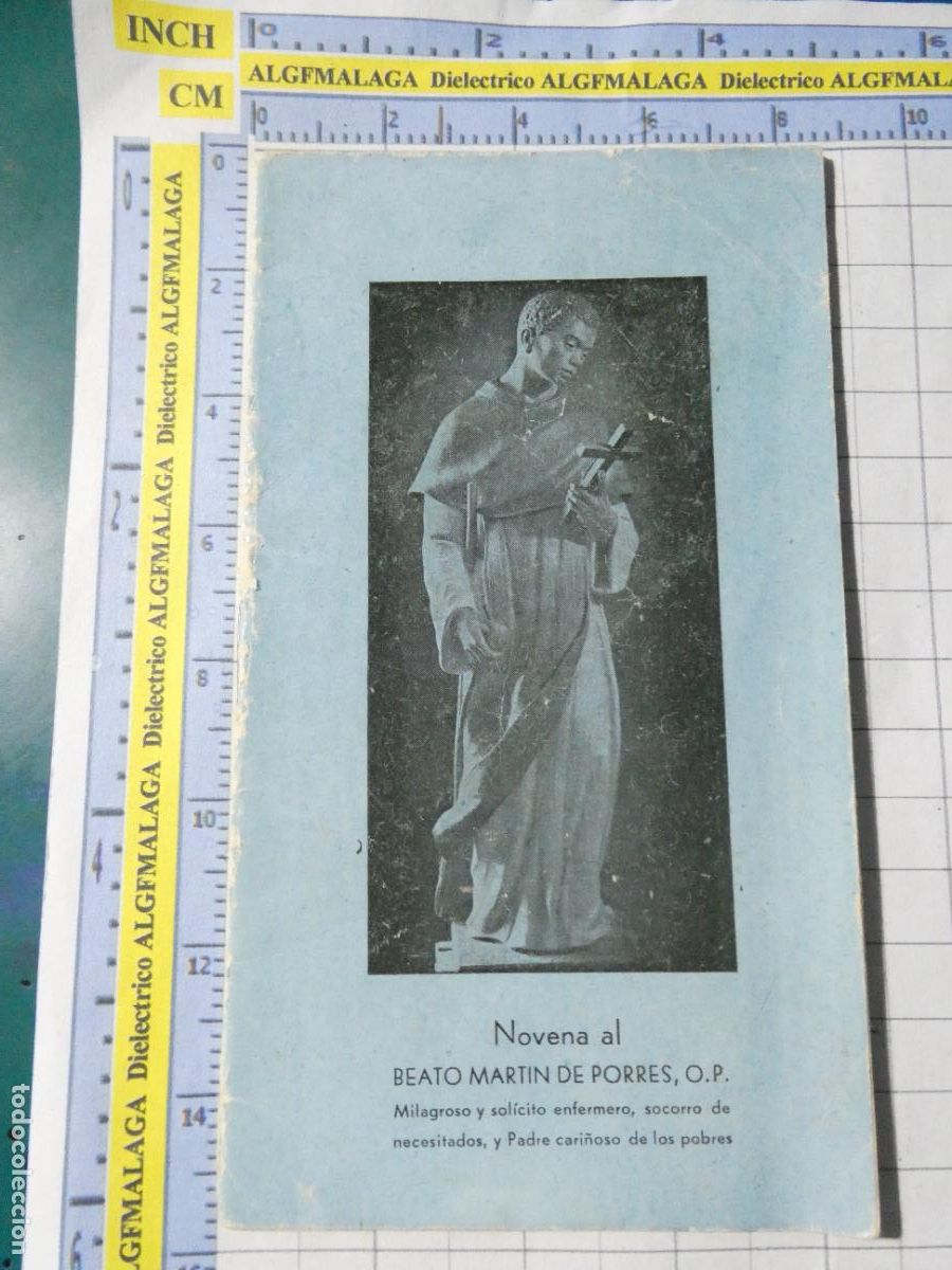 Postales: RECORDATORIO RELIGIOSO SEMANA SANTA. LIBRETO NOVENA BEATO MART&Iacute;N DE PORRES A&Ntilde;O 1956. A406