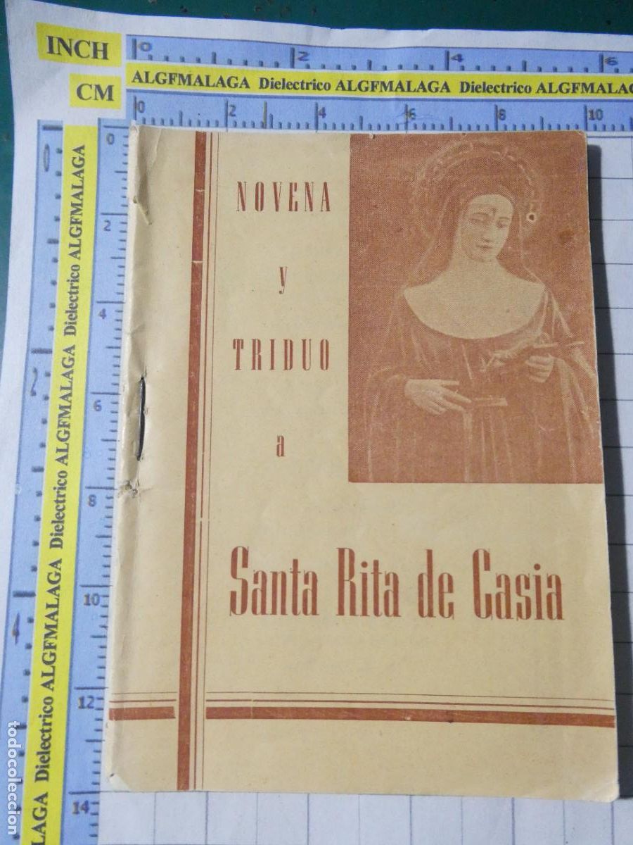 Postales: RECORDATORIO RELIGIOSO SEMANA SANTA. LIBRETO NOVENA TRIDUO SANTA RITA CASIA 1962 MONACHIL. A407