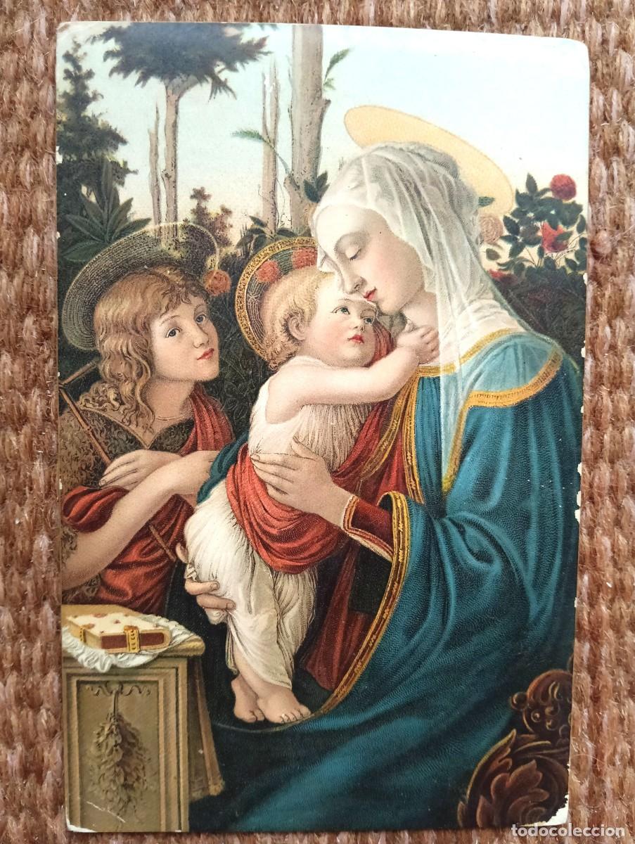 Postales: La Virgen, el Ni&ntilde;o Jes&uacute;s y San Juan - Sandro Botticelli