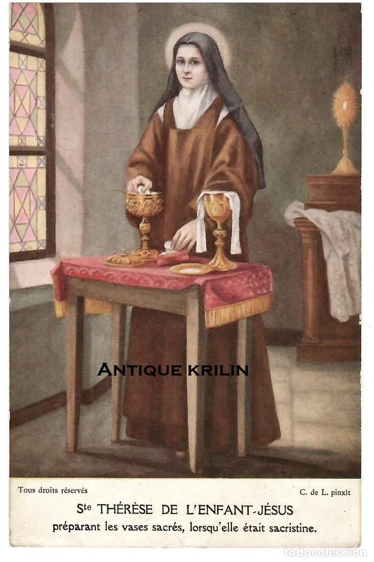 Postales: POSTAL FRANCESA / SANTE TH&Eacute;R&Egrave;SE DE L'ENFANT - JESUS / EDICION DRAEGER / SIN FRANQUEAR