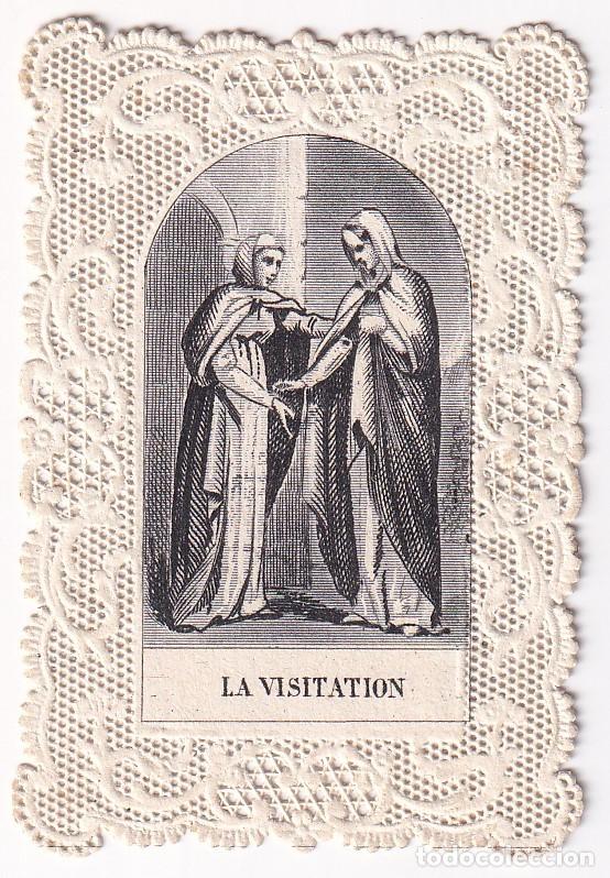 Postales: ESTAMPILLA RELIGIOSA DE PUNTILLA DE LA VISITACION