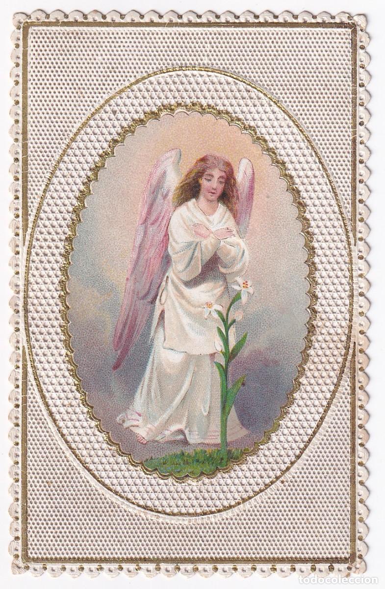Postales: ESTAMPILLA RELIGIOSA DE PUNTILLA DE UN ANGEL