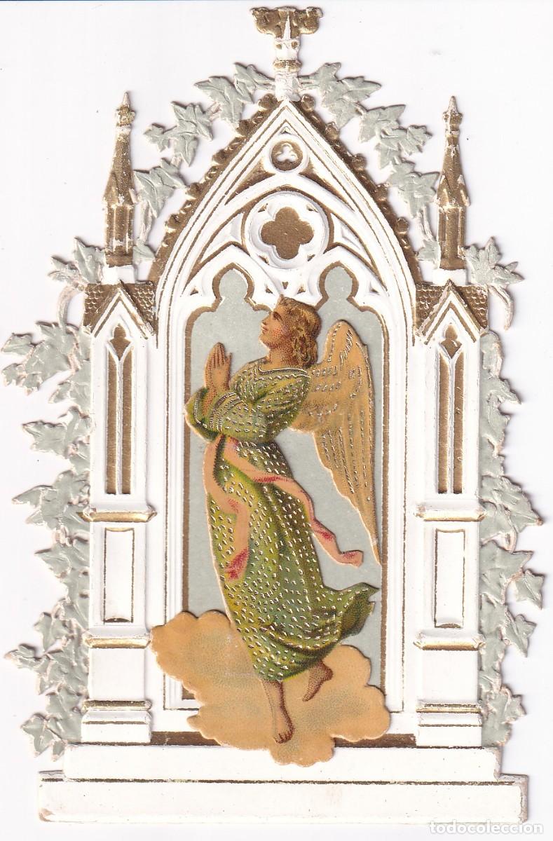 Postales: ESTAMPILLA RELIGIOSA DE PUNTILLA DE UN ANGEL