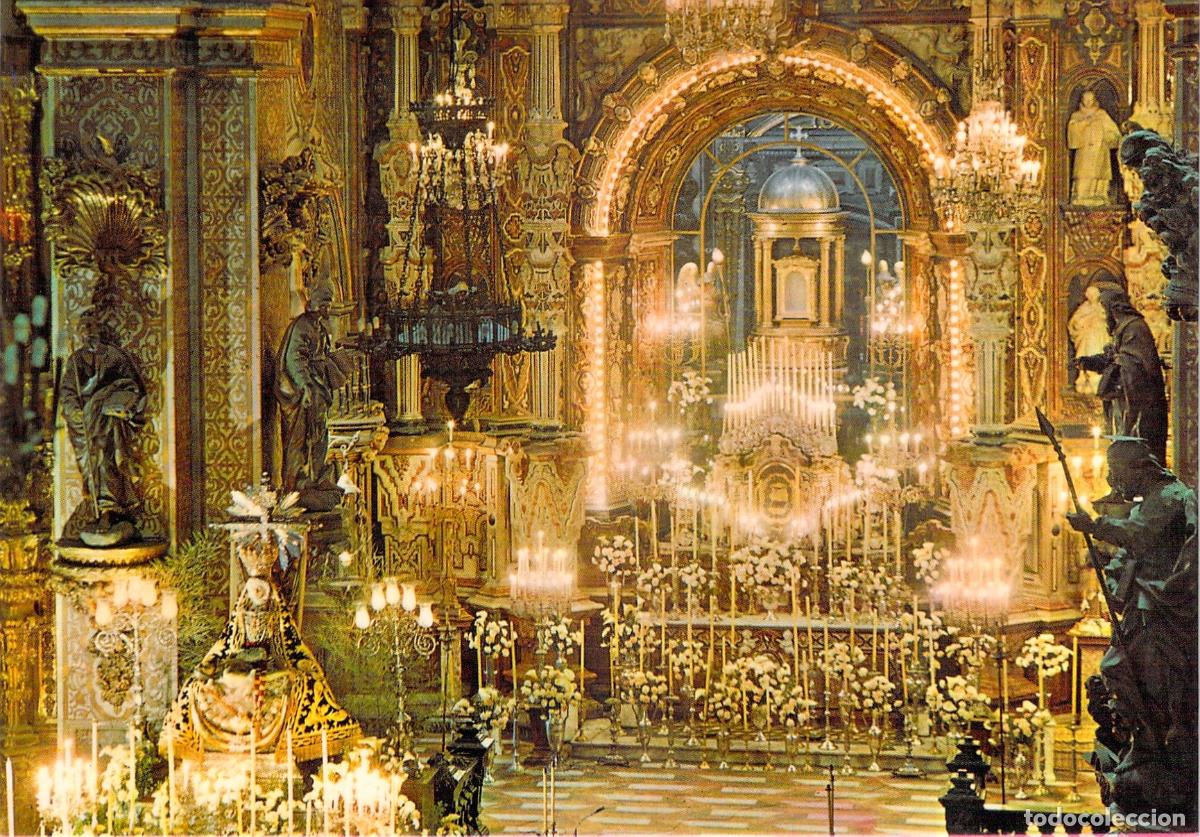 Postales: Postal de la Virgen de las Angustias, Altar Mayor en Granada