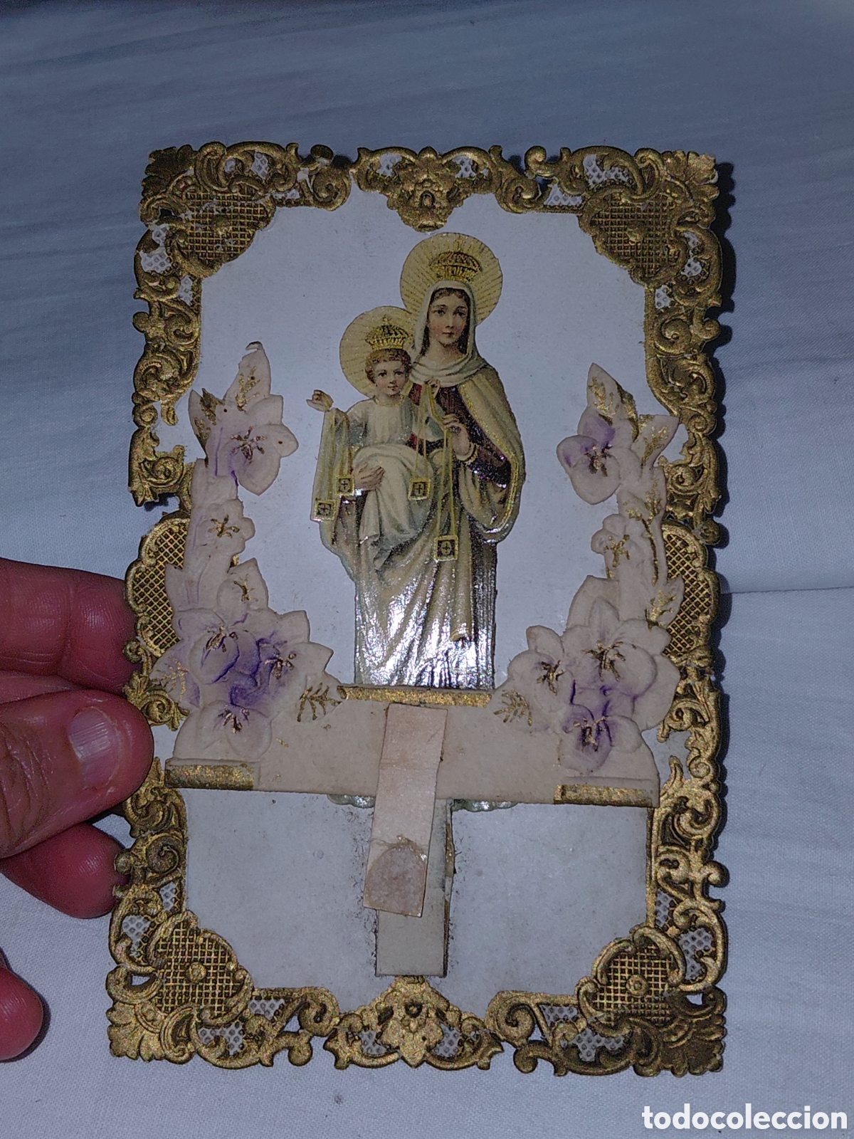 Postales: ANTIGUA POSTAL VIRGEN DEL CARMEN DESPLEGABLE