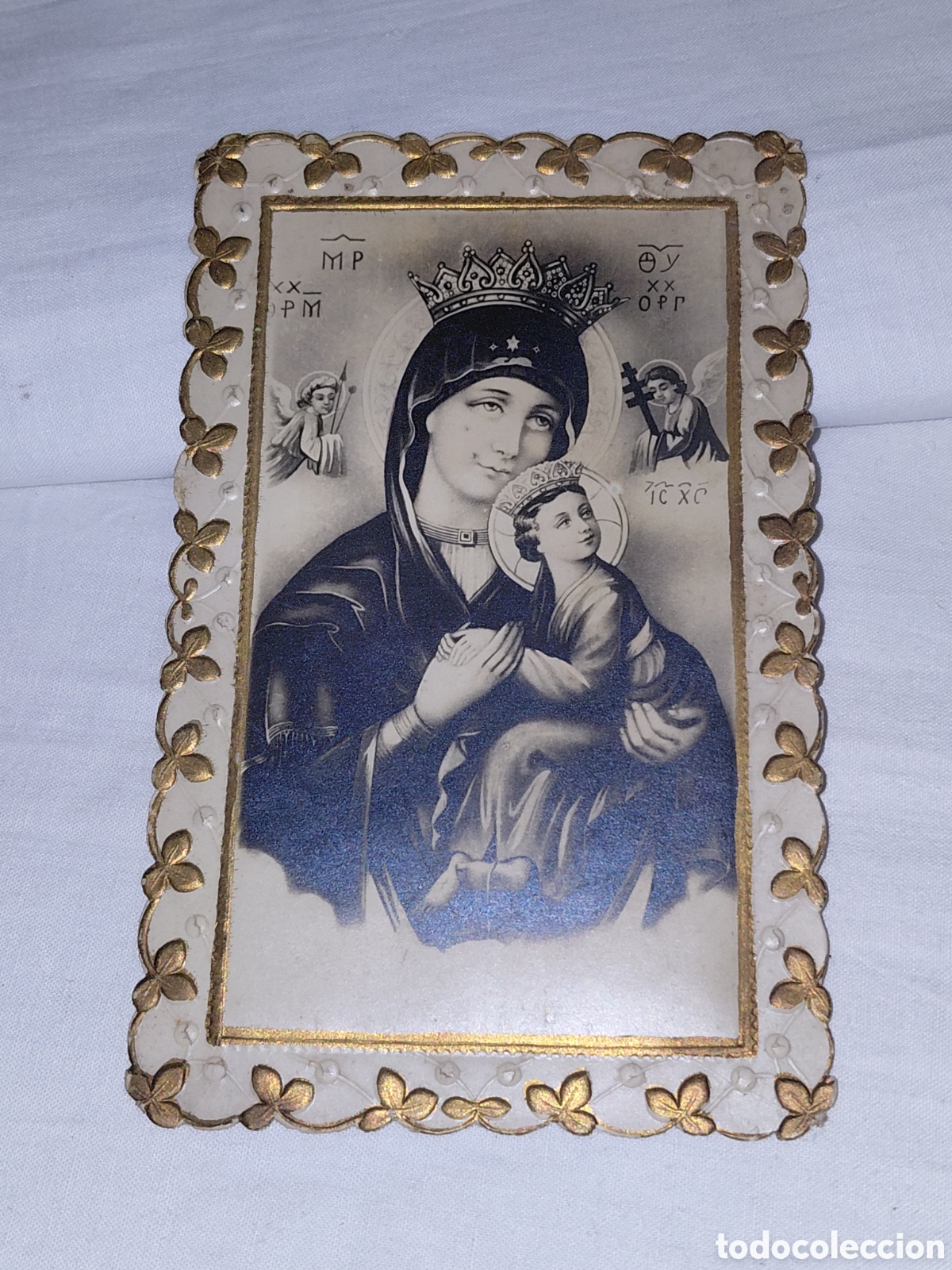 Postales: ANTIGUA POSTAL VIRGEN DEL PERPETUO SOCORRO.ILUSTRA MARGARA.ESCRITA Y FECHADA 1930