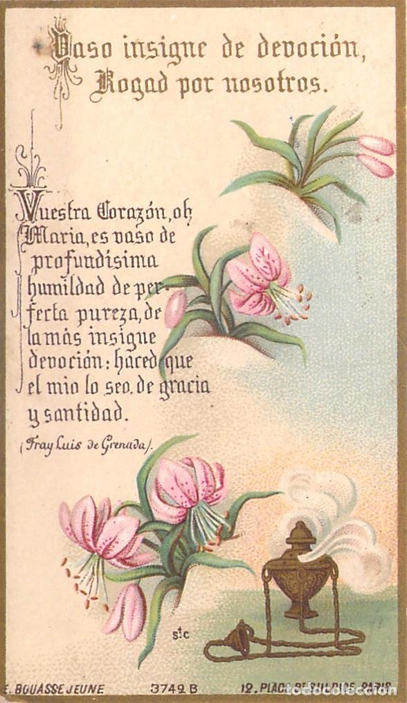 Postales: Estampa Estampa Religiosa Virgen Mar&iacute;a Bouasse Jeune