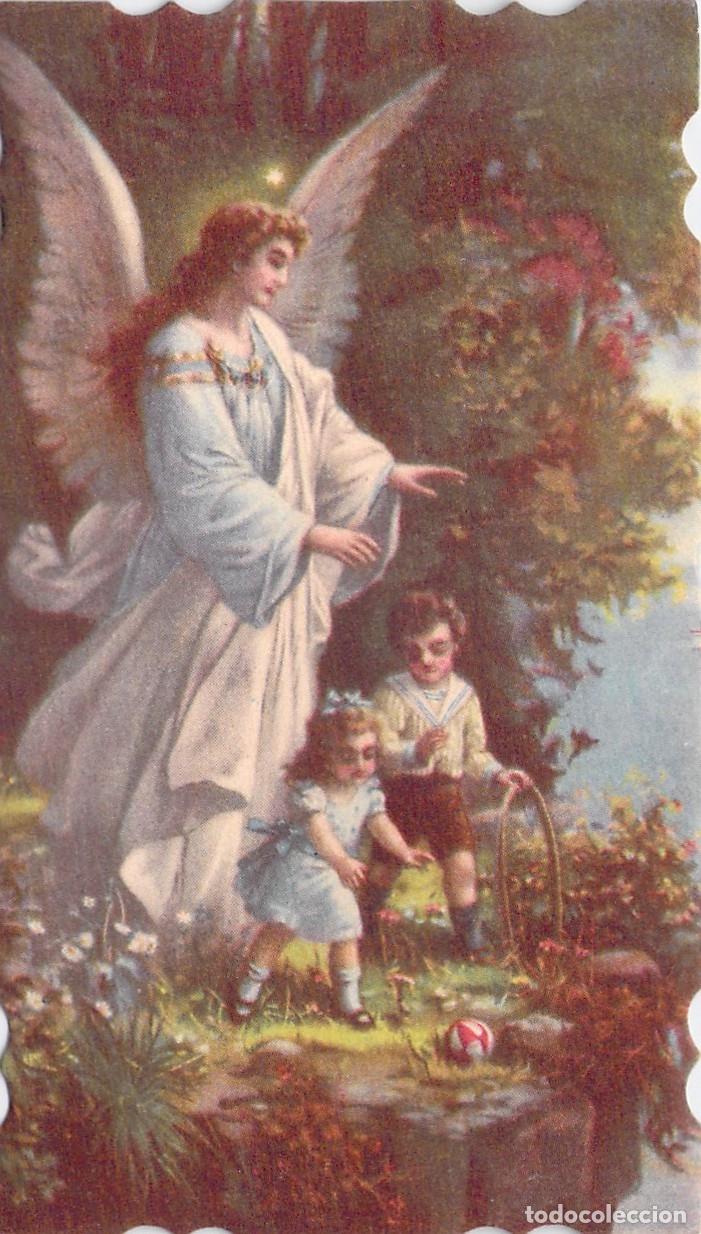 Postales: Estampa Religiosa &Aacute;ngel de la Guarda Protegiendo a Ni&ntilde;os