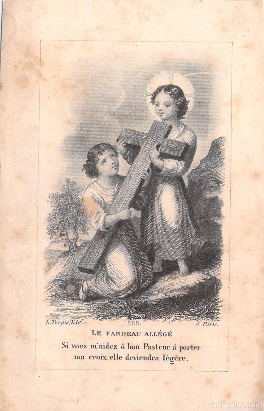 Postales: Estampa Religiosa La Carga Aligerada L. Turgis Par&iacute;s