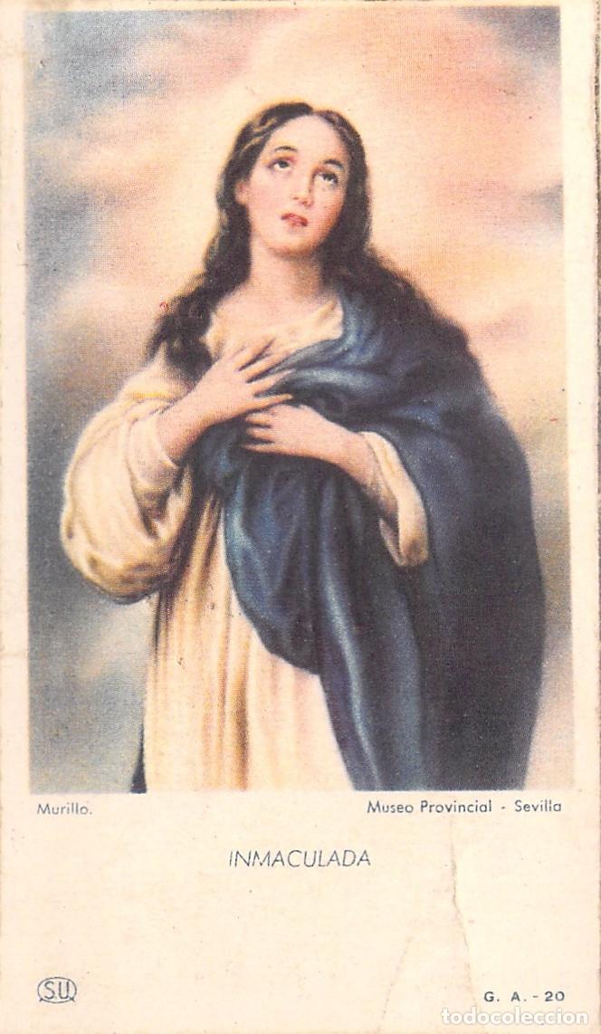 Postales: Estampa Religiosa de la Inmaculada Concepci&oacute;n de Murillo