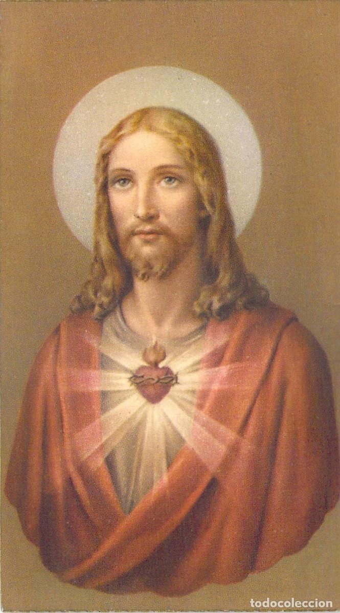 Postales: Estampa Religiosa del Sagrado Coraz&oacute;n de Jes&uacute;s, Carmelita