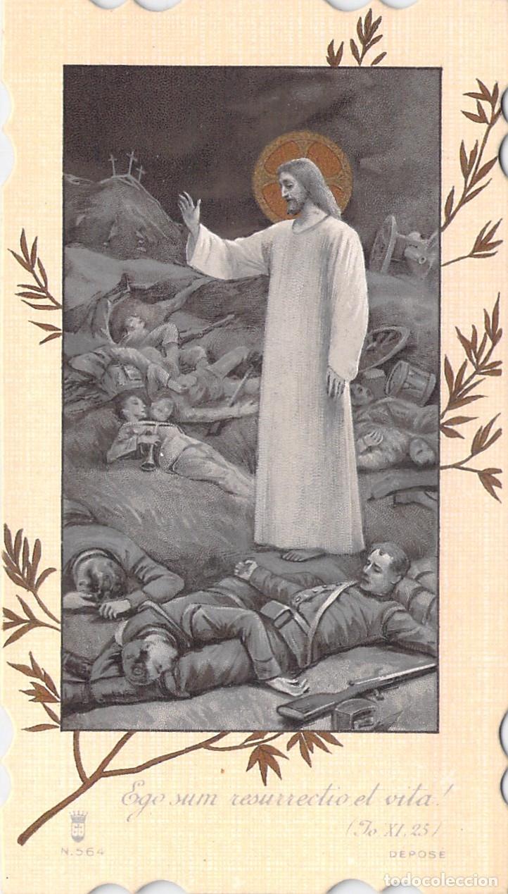 Postales: Estampa de Oraci&oacute;n de Benedicto XV Jesucristo en el Campo de Batalla
