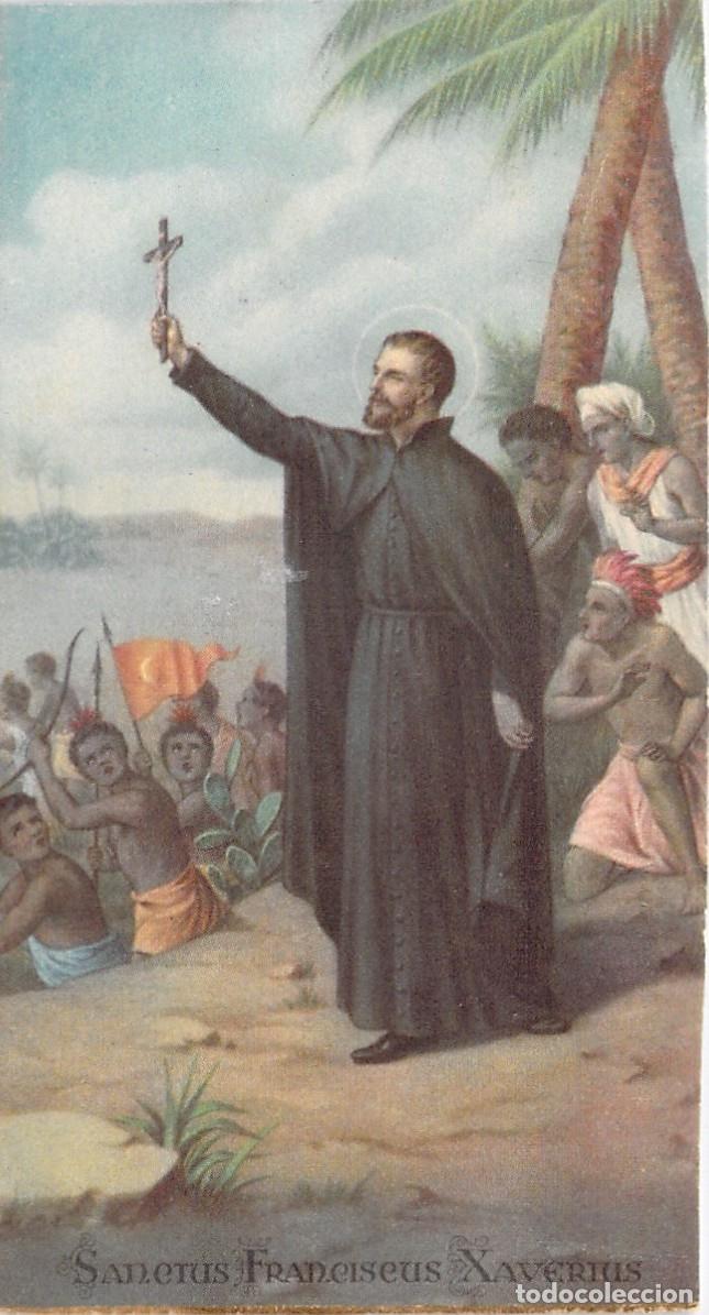 Cartoline: Estampa de San Francisco Javier Misionero