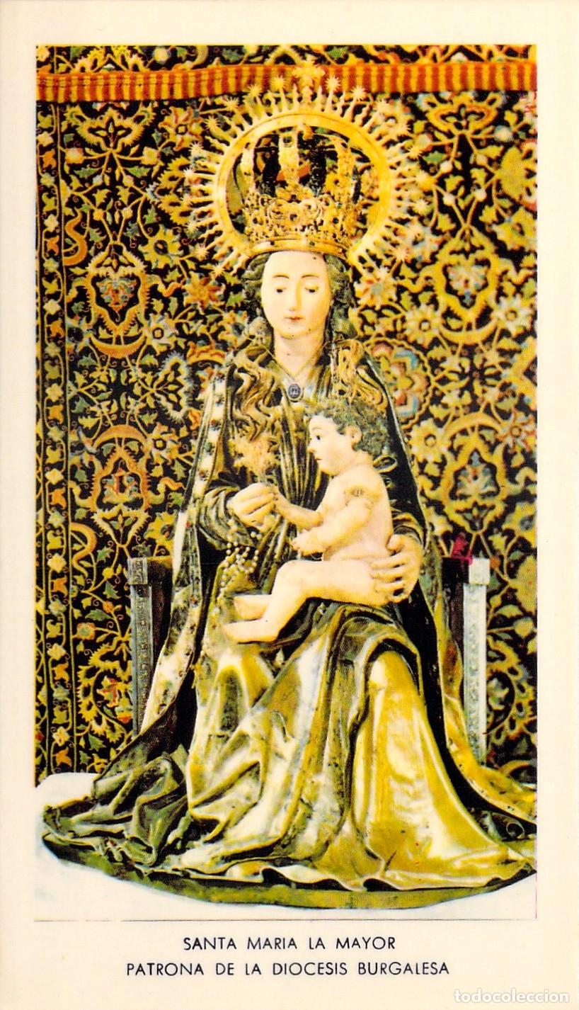 Cartoline: Estampa de Santa Mar&iacute;a la Mayor Patrona de la Di&oacute;cesis de Burgos