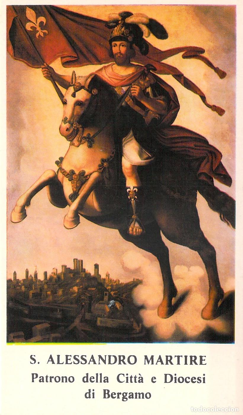 Cartoline: Estampa de San Alejandro M&aacute;rtir Patrono de B&eacute;rgamo Italia