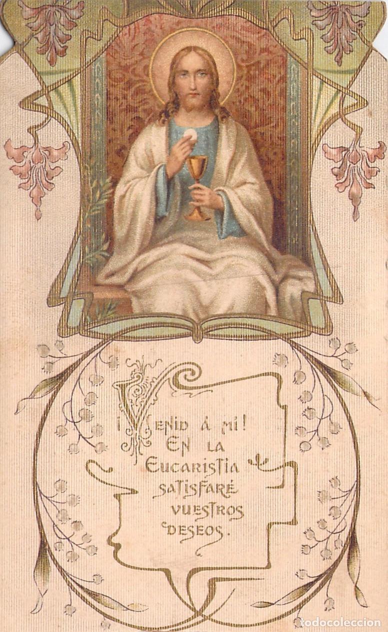 Postales: Estampa de Primera Misa Moss&eacute;n Antoni Verdura Borr&aacute;s Calella Art Nouveau