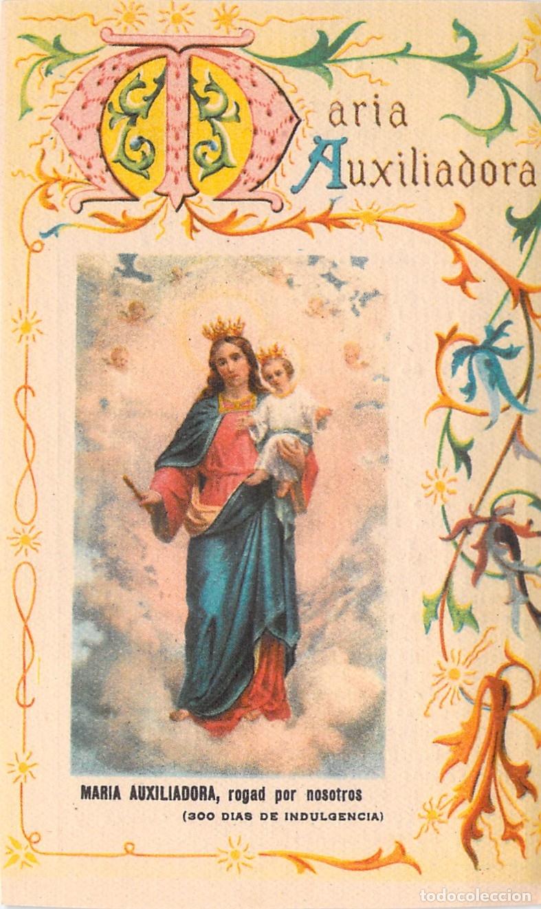 Postales: Estampa Religiosa de Mar&iacute;a Auxiliadora y la Batalla de Lepanto