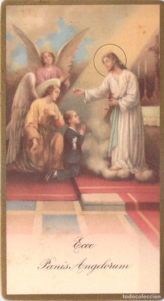 Postales: Estampa Recordatorio de Primera Comuni&oacute;n Iglesia de Gr&agrave;cia