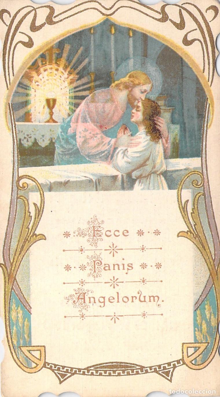 Postales: Estampa Recordatorio de Primera Comuni&oacute;n en Barcelona, Sants