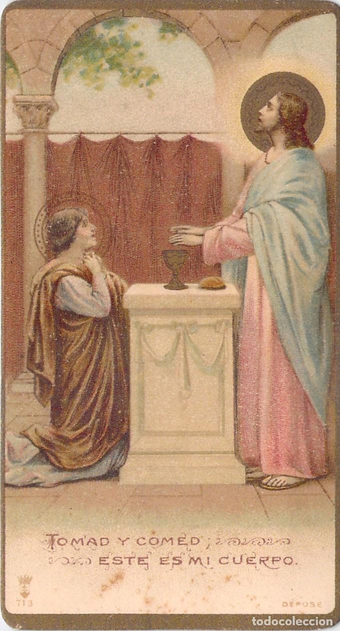 Postales: Estampa de Primera Comuni&oacute;n, Jes&uacute;s y Ni&ntilde;o, Barcelona
