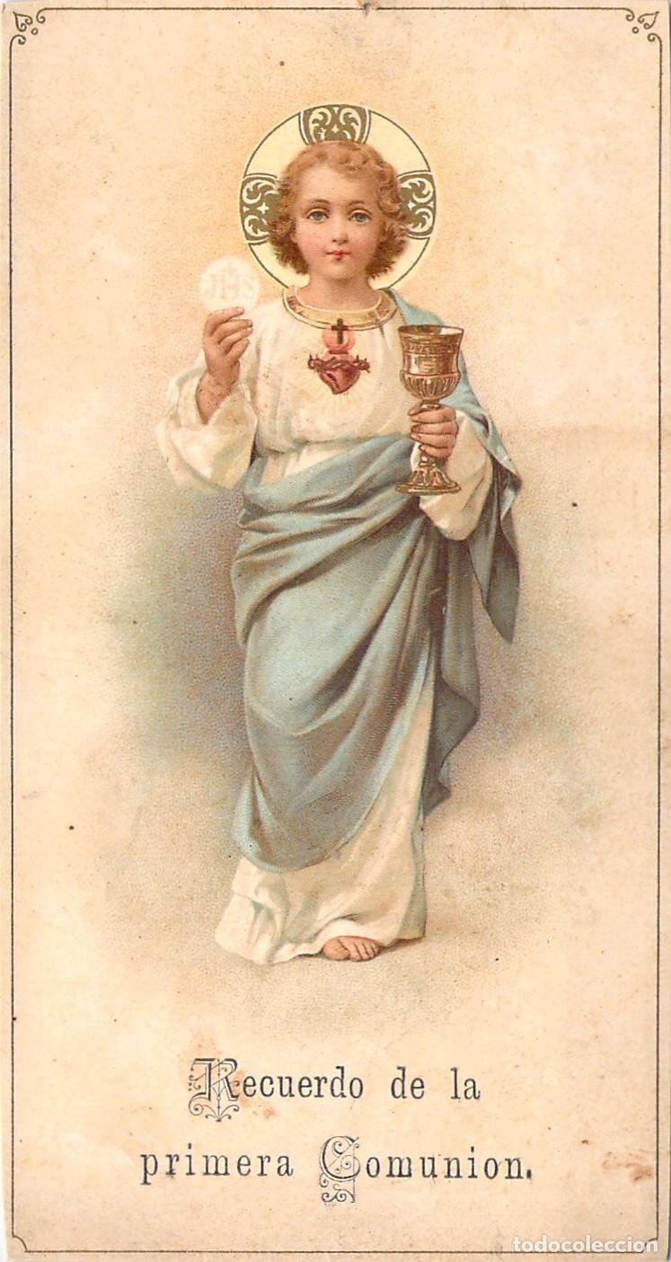 Postales: Estampa de Recuerdo de Primera Comuni&oacute;n Ni&ntilde;o Jes&uacute;s