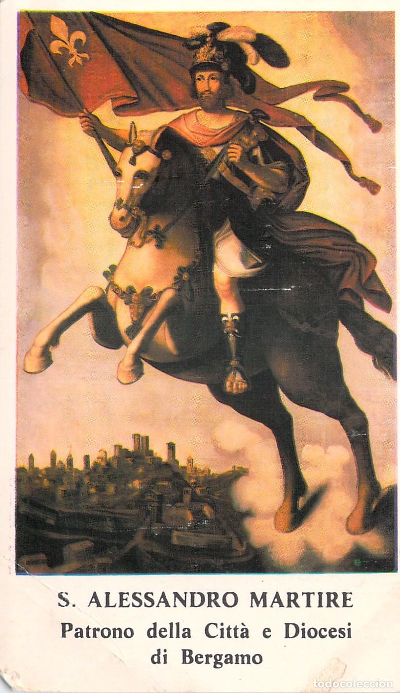 Postales: Estampa Religiosa de San Alejandro M&aacute;rtir Patr&oacute;n de B&eacute;rgamo
