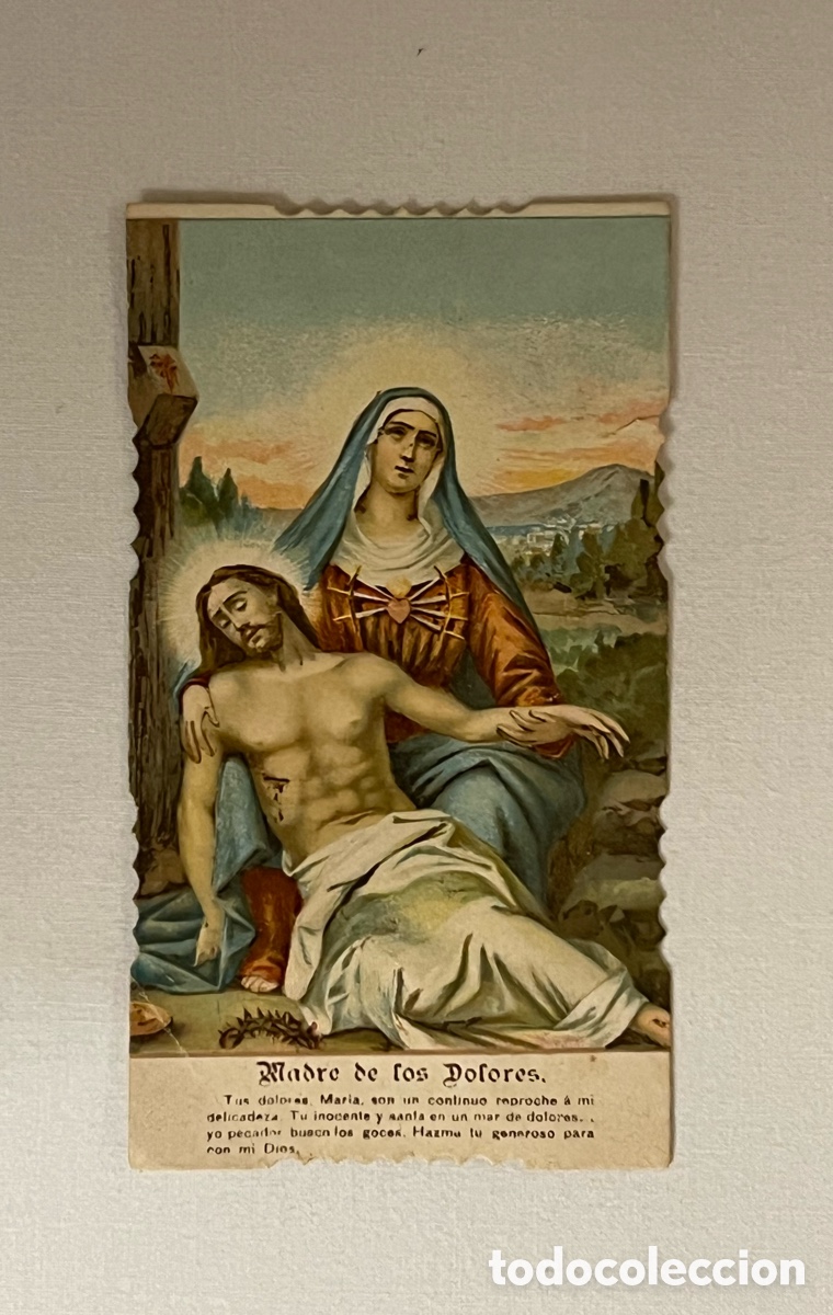 Postales: BARCELONA. Estampa Madre de los Dolores. Capella dell'opera relig&iacute;osa dalla colonia italiana