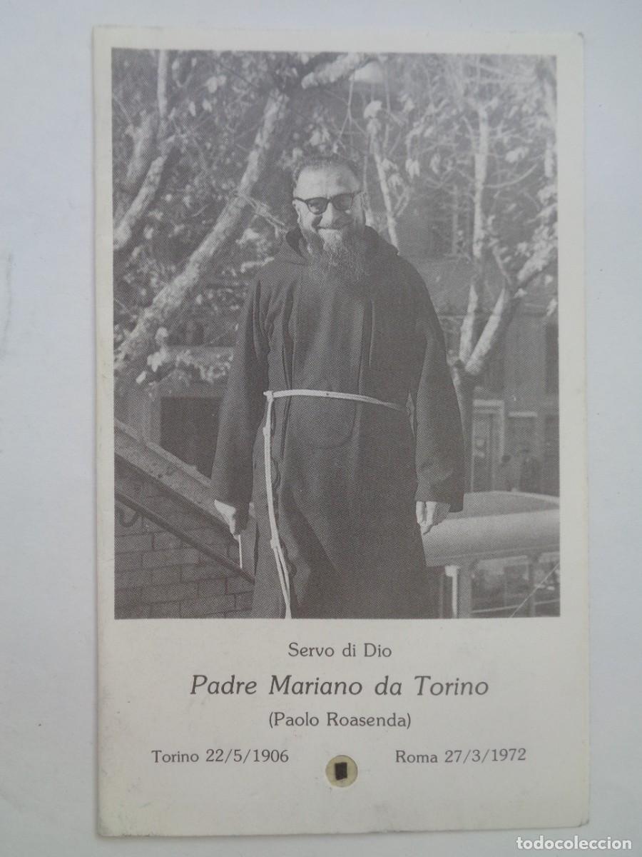 Postkarten: ESTAMPA CON RELIQUIA DEL PADRE MARIANO DE TORINO . EN ITALIANO . ROMA , 1990