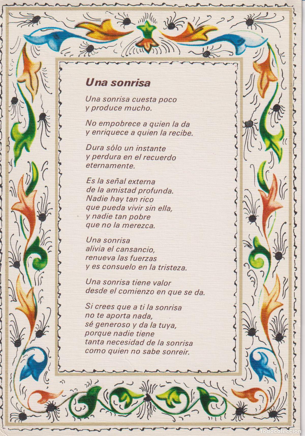 Postales: POSTAL RELIGIOSA - BORDE DECORATIVO - ORACI&Oacute;N A MARIA - ATA O818 - S/C