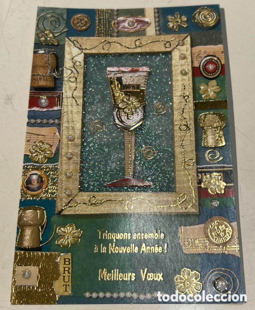 Postales: Estampa Religiosa. Trinquons ensamble a la Nouvelle Anne! Meileurs Voeux. A&ntilde;os 80.