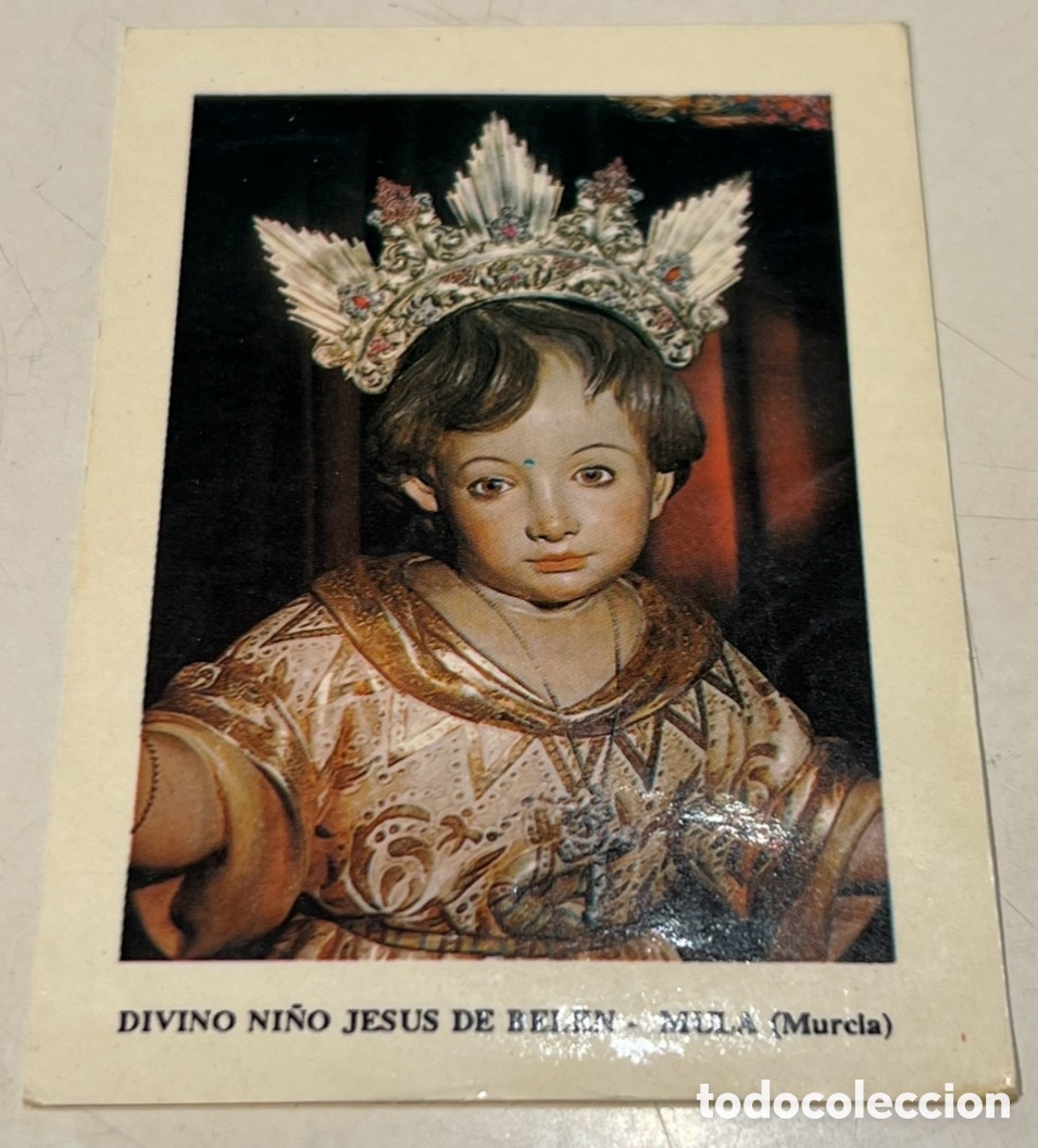 Postales: Estampa Religiosa. Divino Ni&ntilde;o Jes&uacute;s de Bel&eacute;n. Mula. Murcia. A&ntilde;os 70.