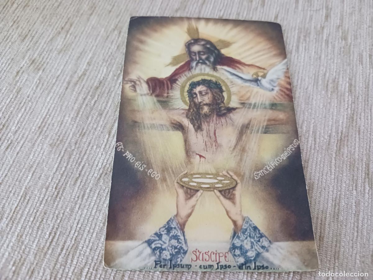 Cartes Postales: recuerdo de primera misa de bernardino santandreu ramonell, barcelona 1946, con dedicatoria